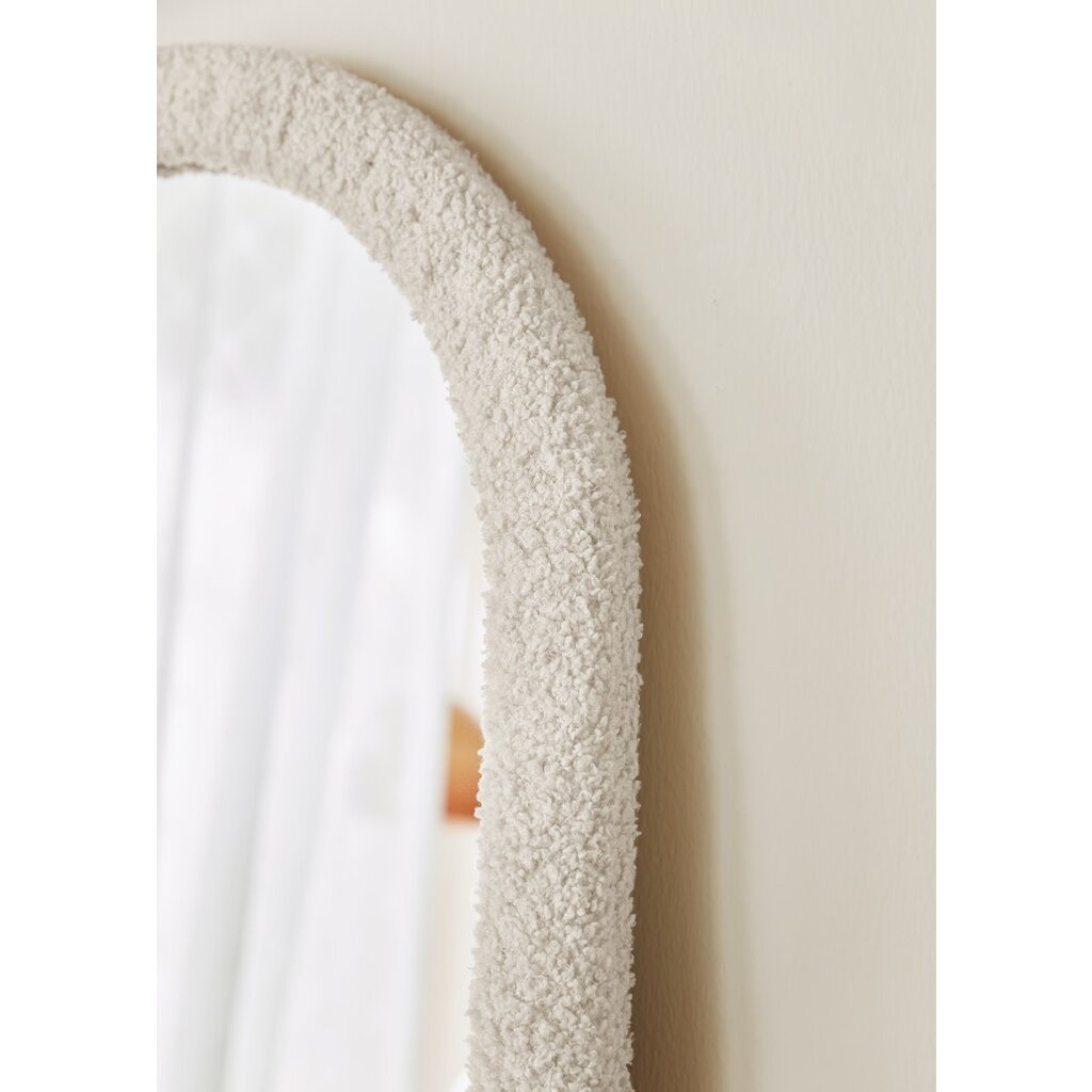 Miroir contour chenille Beige 52x60x161 cm