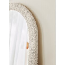 Miroir contour chenille Beige 52x60x161 cm