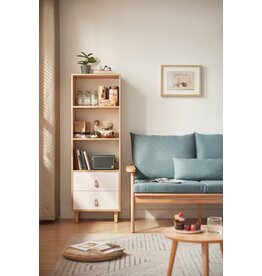 Étagère 2 tiroirs lanières 150 cm