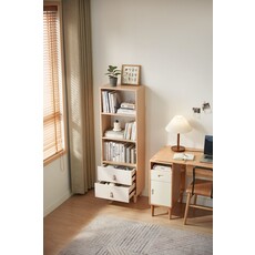 Étagère 2 tiroirs lanières 150 cm