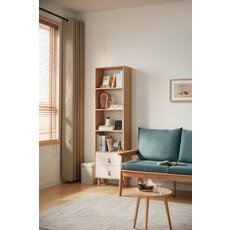 Étagère 2 tiroirs lanières 185 cm