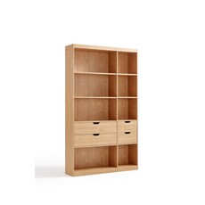Bibliothèque 4 tiroirs 120 cm