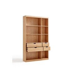Bibliothèque 4 tiroirs 120 cm