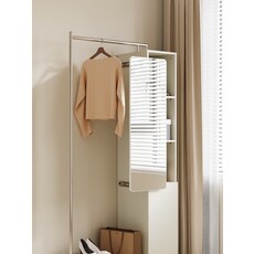 Porte vêtement avec miroir intégré 90x40x186 cm