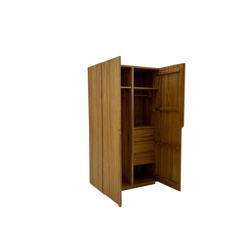 Armoire Penderie Presidio en Teck 115x57x212 cm
