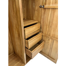 Armoire Penderie Presidio en Teck 115x57x212 cm