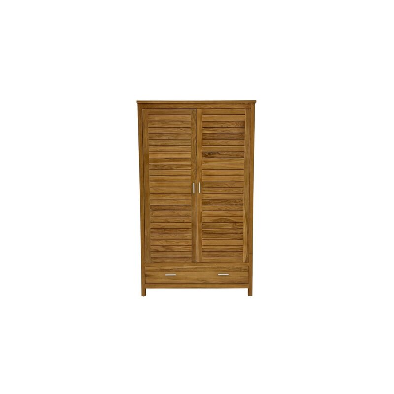 Armoire Penderie Azka en Teck 115x60x187 cm