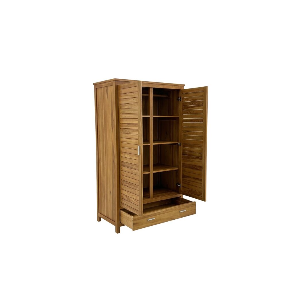 Armoire Penderie Azka en Teck 115x60x187 cm