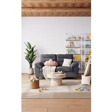 Sofa 2 Places 150x85x85 cm Gris