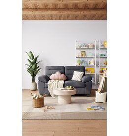 Sofa 2 Places 150x85x85 cm Gris
