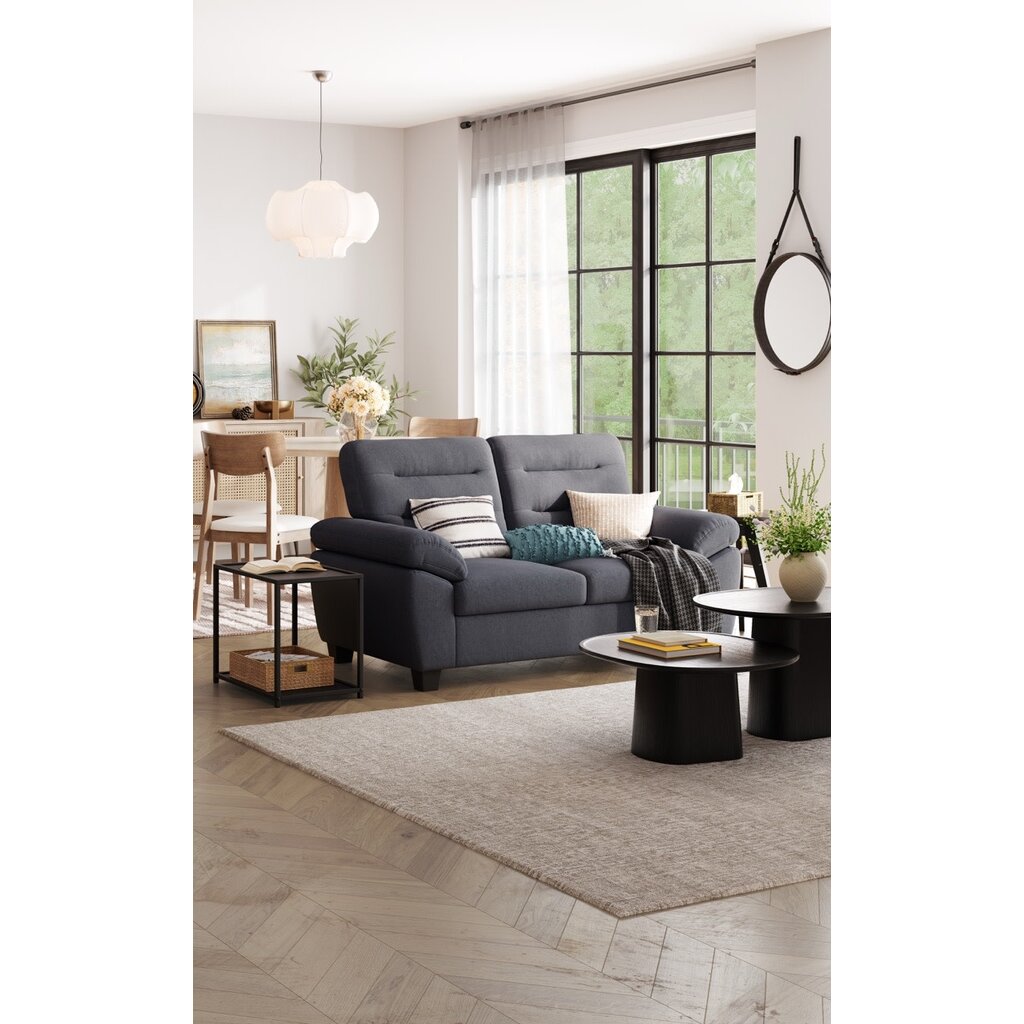 Sofa 2 Places 150x85x85 cm Gris