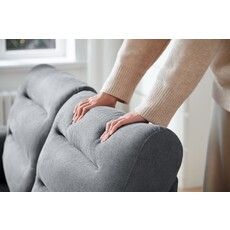 Sofa 2 Places Lydia 150x85x85 cm Gris