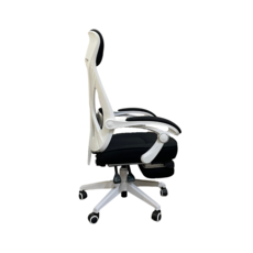 Fauteuil de bureau avec repose pieds Noir