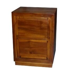 Table de chevet  2 tiroirs (354-042)