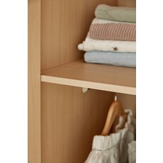 Armoire 5 portes 2 tiroirs 160 cm Bois