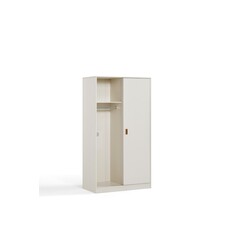 Armoire penderie 2 portes coulissantes 100 cm Blanc