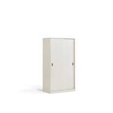 Armoire penderie 2 portes coulissantes 100 cm Blanc