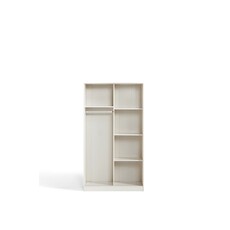 Armoire penderie 2 portes coulissantes 100 cm Blanc