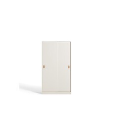 Armoire penderie 2 portes coulissantes 100 cm Blanc