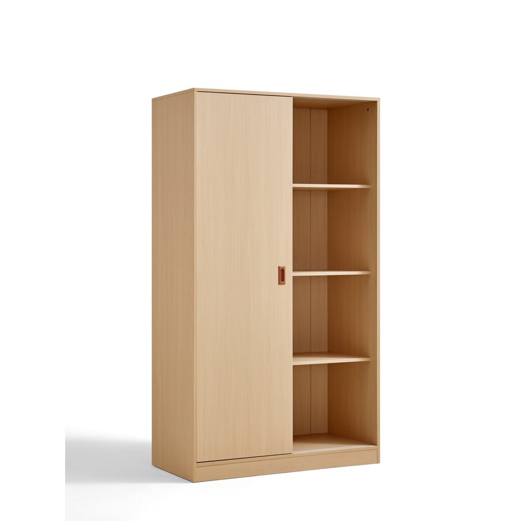 Armoire penderie 2 portes coulissantes 100 cm Bois