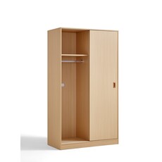 Armoire penderie 2 portes coulissantes 100 cm Bois