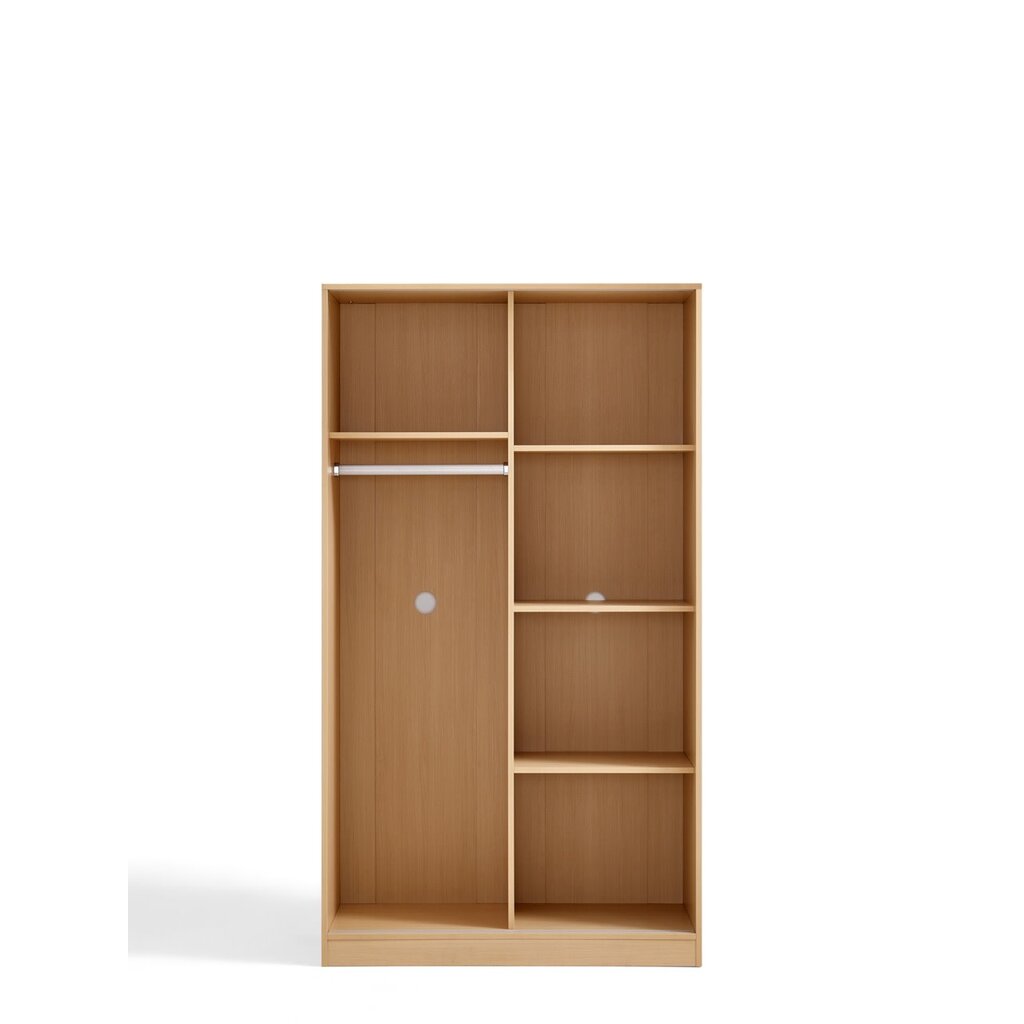 Armoire penderie 2 portes coulissantes 100 cm Bois