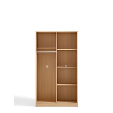 Armoire penderie 2 portes coulissantes 100 cm Bois