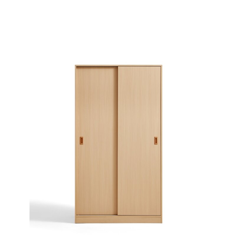 Armoire penderie 2 portes coulissantes 100 cm Bois