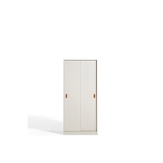 Armoire penderie 2 portes coulissantes 80 cm Blanc