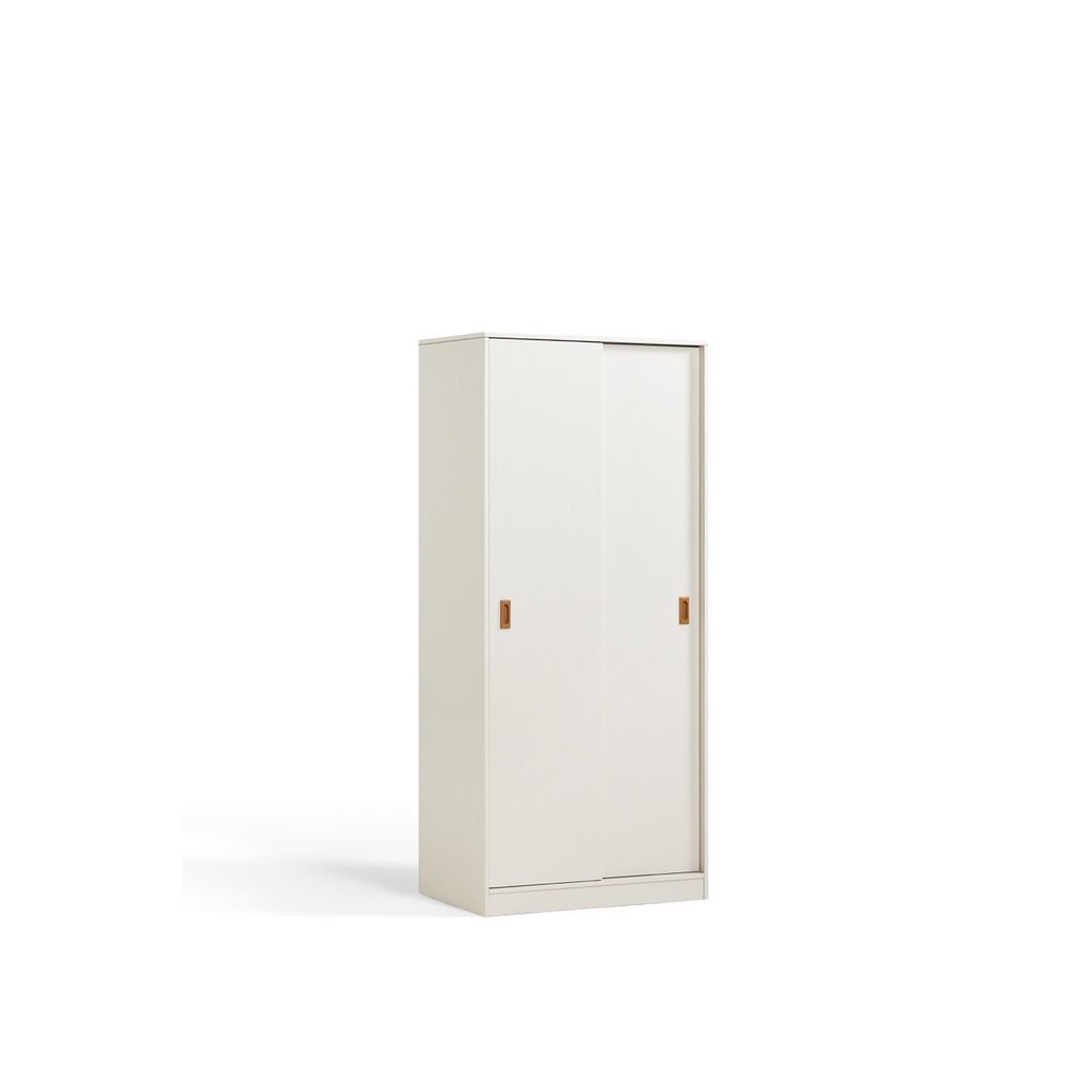 Armoire penderie 2 portes coulissantes 80 cm Blanc