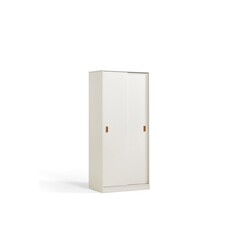 Armoire penderie 2 portes coulissantes 80 cm Blanc