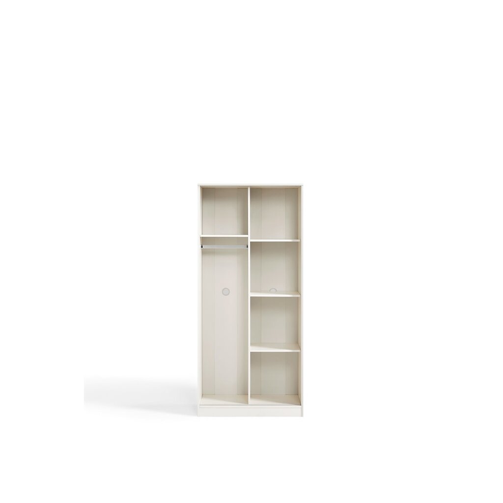 Armoire penderie 2 portes coulissantes 80 cm Blanc