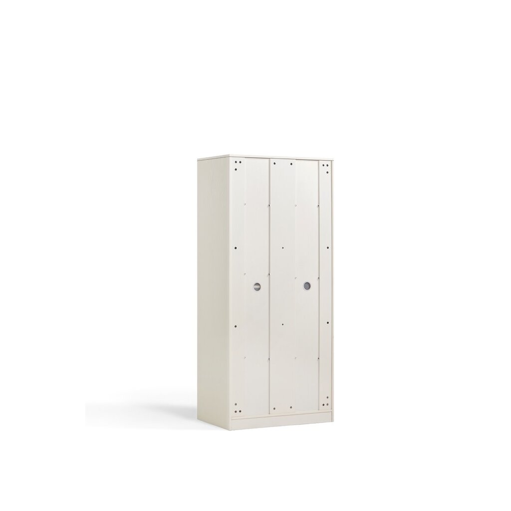 Armoire penderie 2 portes coulissantes 80 cm Blanc