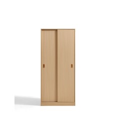 Armoire penderie 2 portes coulissantes 80 cm Bois