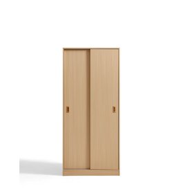 Armoire penderie 2 portes coulissantes 80 cm Bois