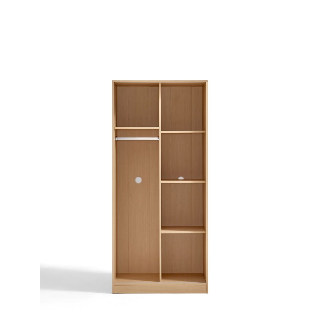 Armoire penderie 2 portes coulissantes 80 cm Bois