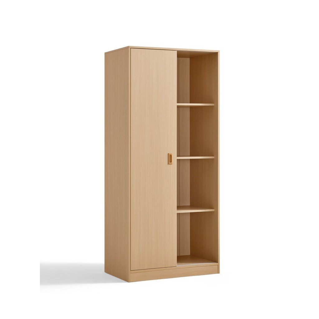 Armoire penderie 2 portes coulissantes 80 cm Bois