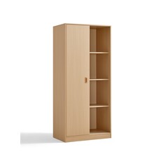 Armoire penderie 2 portes coulissantes 80 cm Bois