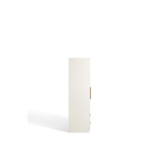 Armoire penderie 3 portes 2 tiroirs 120 cm Blanc