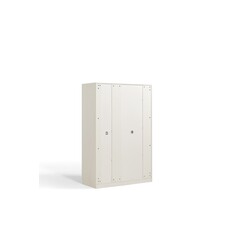 Armoire penderie 3 portes 2 tiroirs 120 cm Blanc