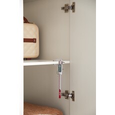 Armoire penderie 3 portes 2 tiroirs 120 cm Blanc
