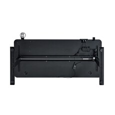 Bureau noir de gamer à levage électrique de 1,4 m avec bande lumineuse