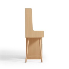 Coiffeuse avec caisson de rangement + miroir 81x45x130 cm