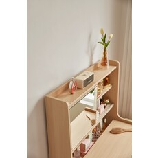 Coiffeuse avec caisson de rangement + miroir 81x45x130 cm