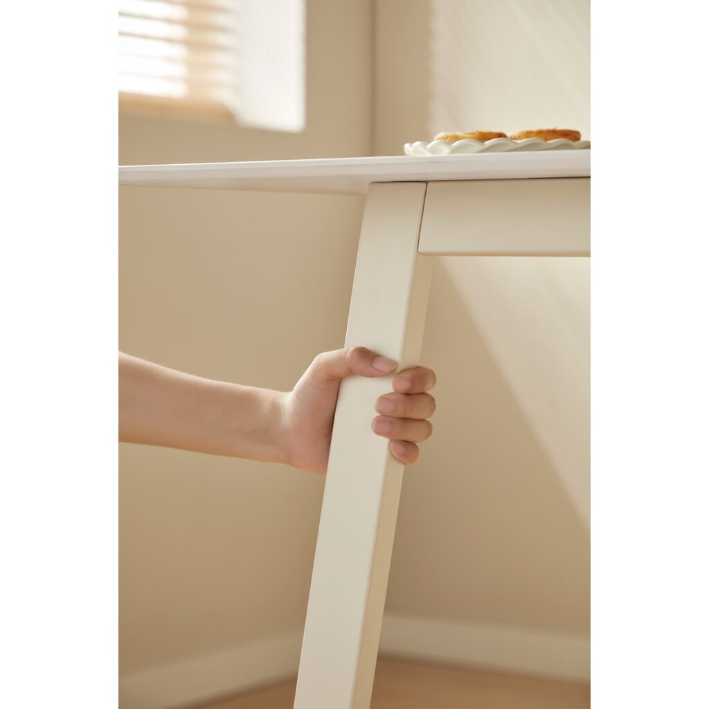 Table à manger 160 cm Blanc