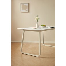 Table à manger 160 cm Blanc