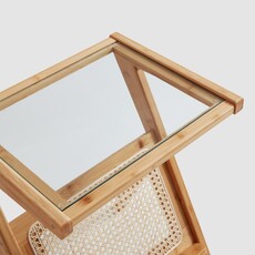 Table d'appoint en forme de Z 44 cm Bois