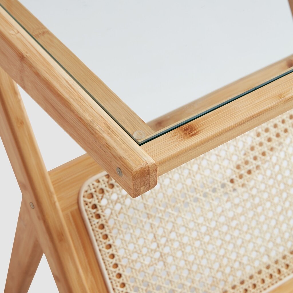 Table d'appoint en forme de Z 44 cm Bois