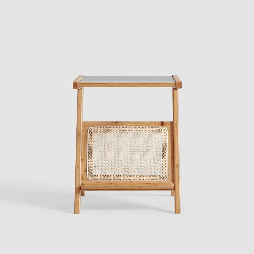 Table d'appoint en forme de Z 44 cm Bois