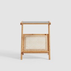 Table d'appoint en forme de Z 44 cm Bois